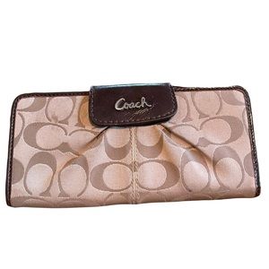Coach Monogram Brown Wallet